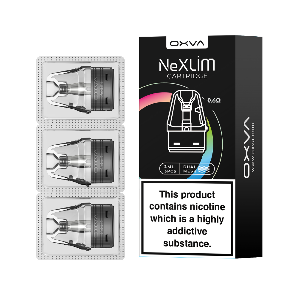 OXVA NeXlim SS Pod Replacements 8.99 (3 Pack) | UK Delivery Eco Vape OXVA NeXlim SS Pod Replacements 8.99 (3 Pack) | UK Delivery Eco Vape