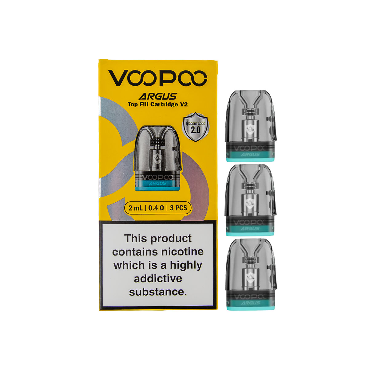 ARGUS V2 Top Fill Vape Cartridge Pods 0.4