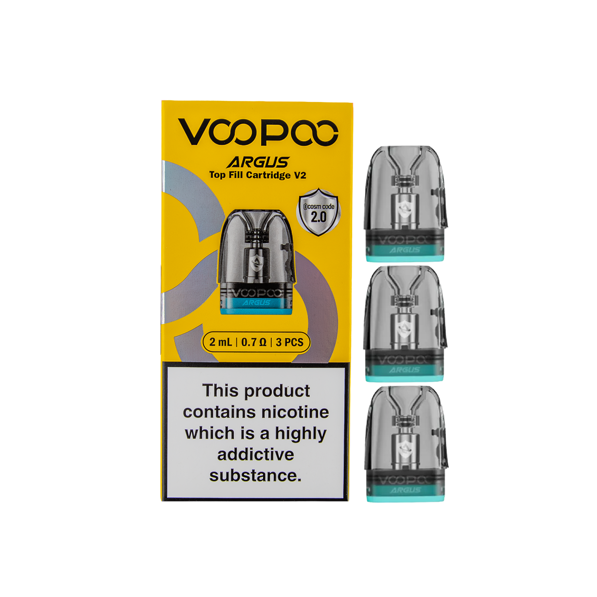 ARGUS V2 Top Fill Vape Cartridge Pods 0.7