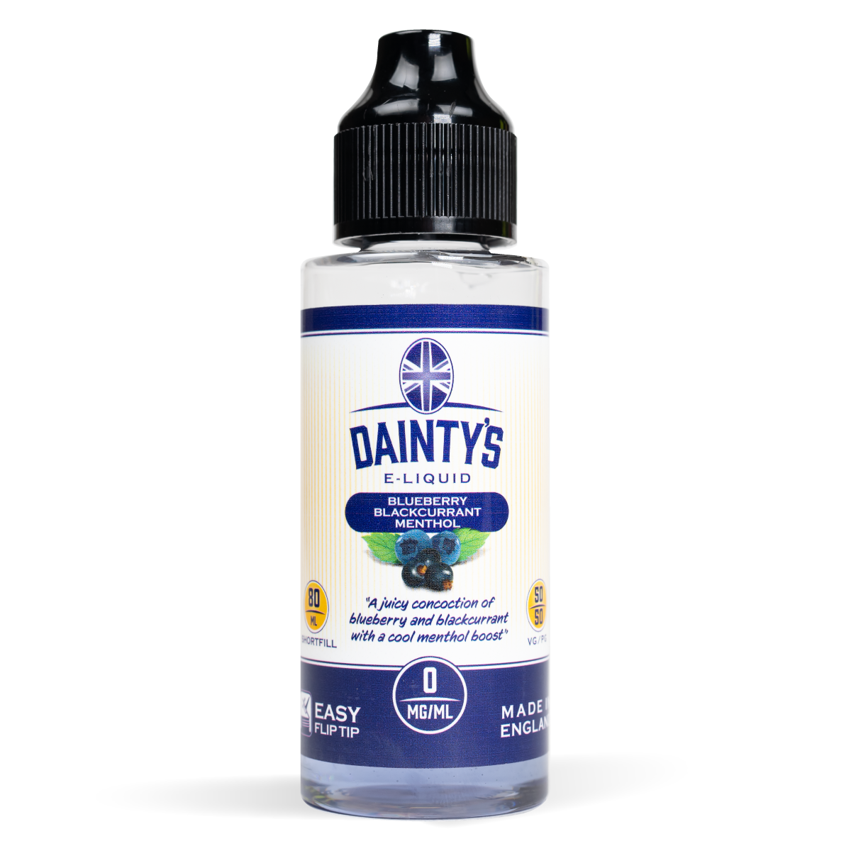 Dainty's 80ml E-Liquid Shortfills