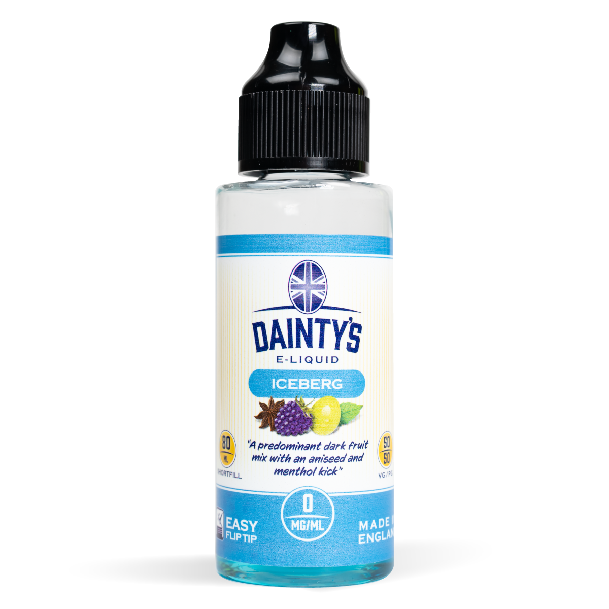 Dainty's 80ml E-Liquid Shortfills