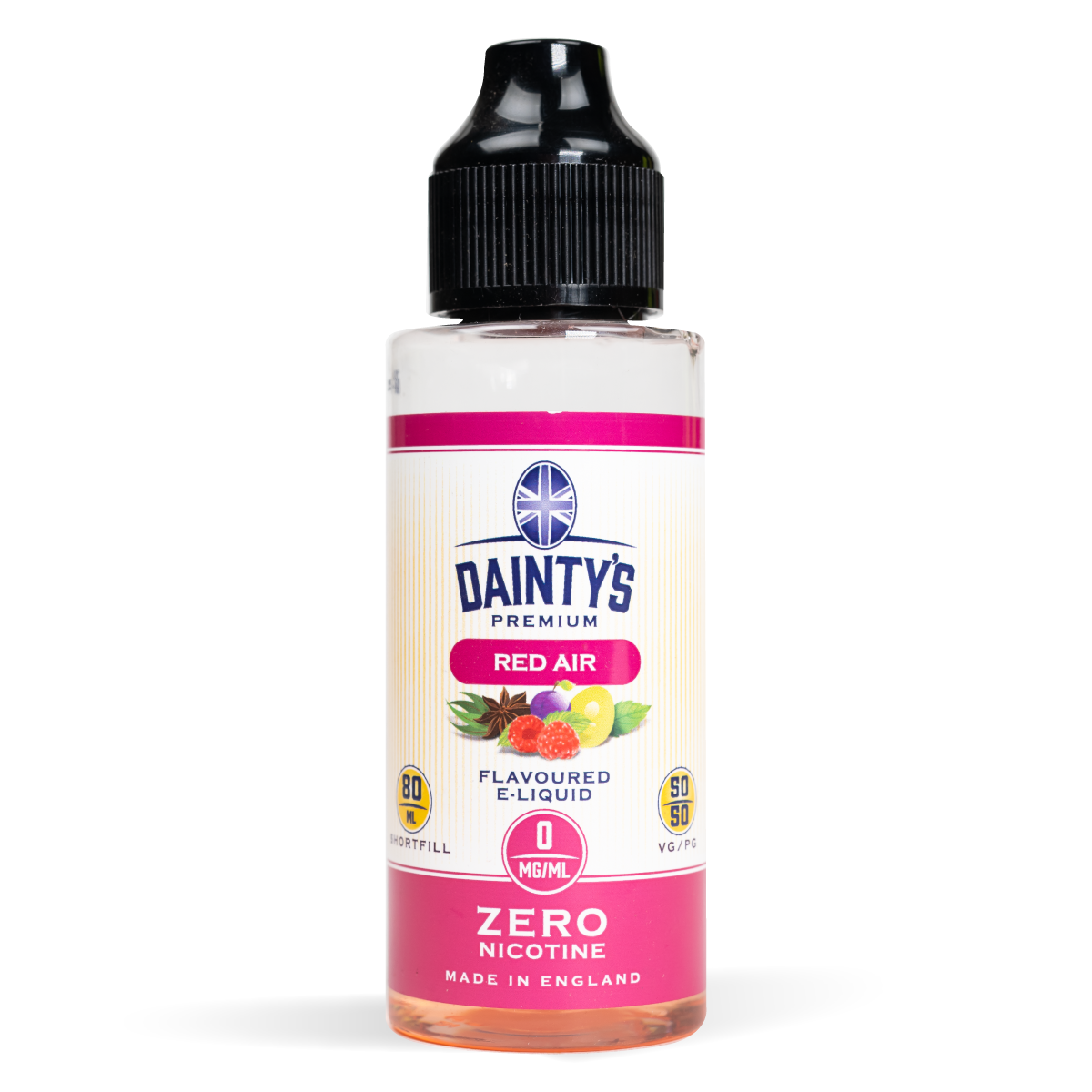Dainty's 80ml E-Liquid Shortfills