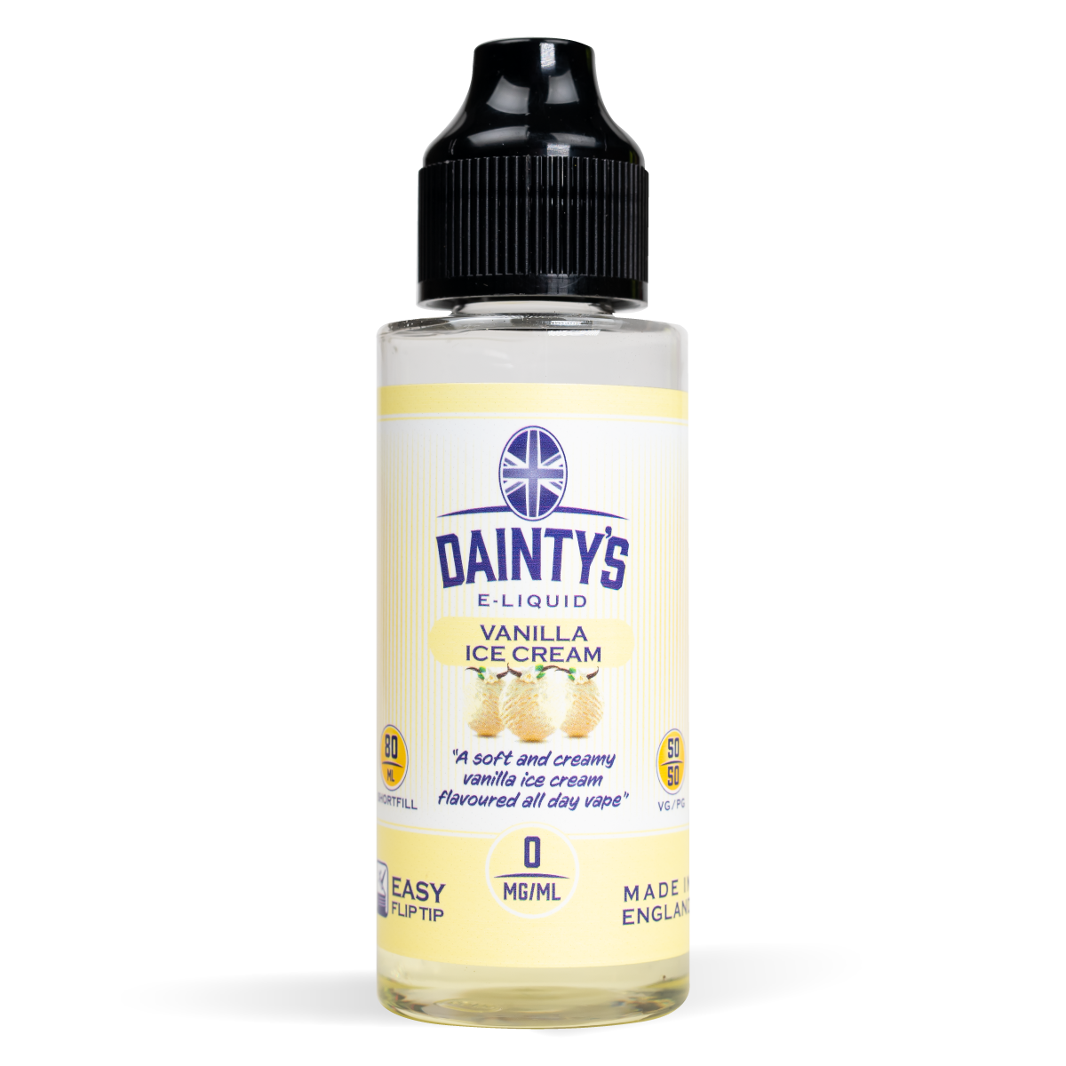 Dainty's 80ml E-Liquid Shortfills