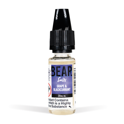 BEAR 10ml Nic Salts - 10mg / Grape & Blackcurrant