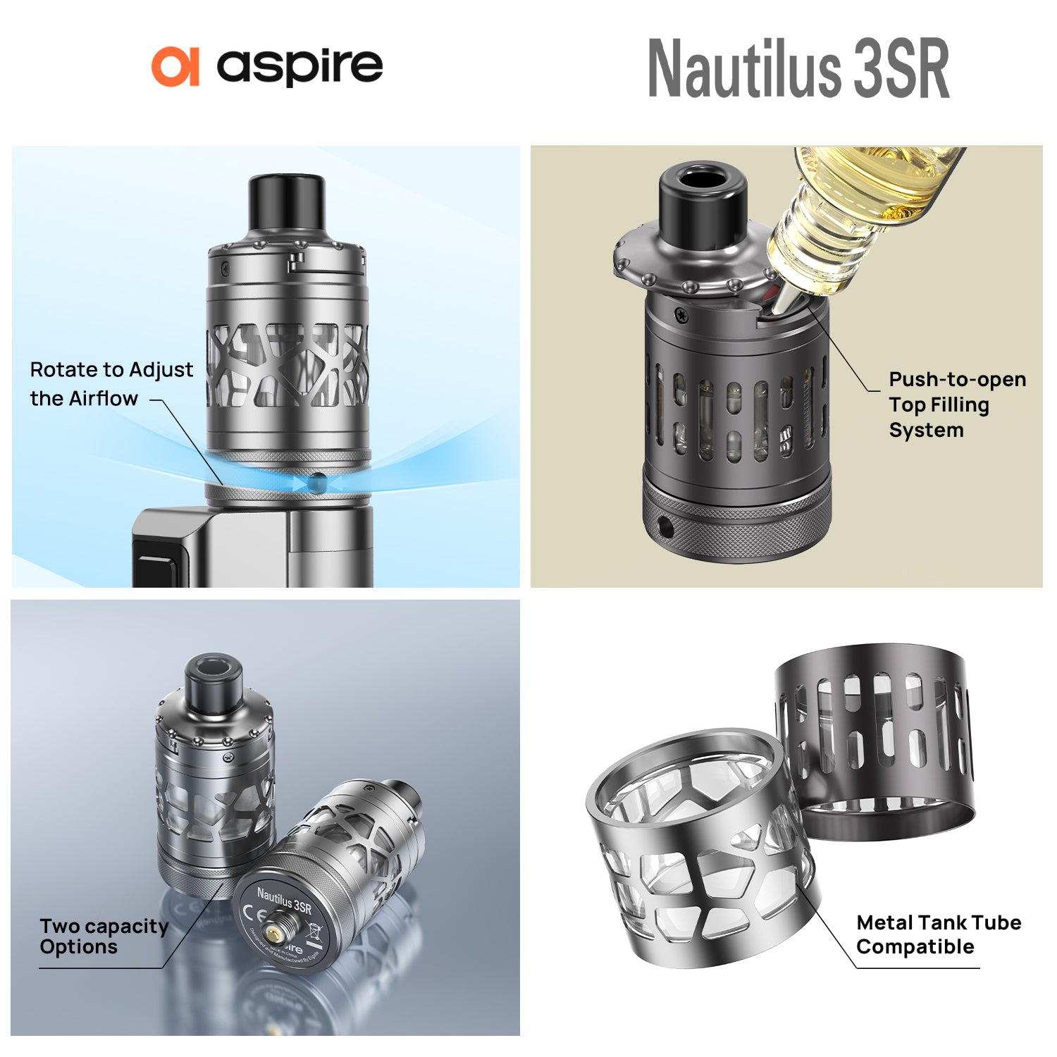 Aspire Nautilus 3SR Vape Tank Eco Vape Aspire Nautilus 3SR Vape Tank Eco Vape