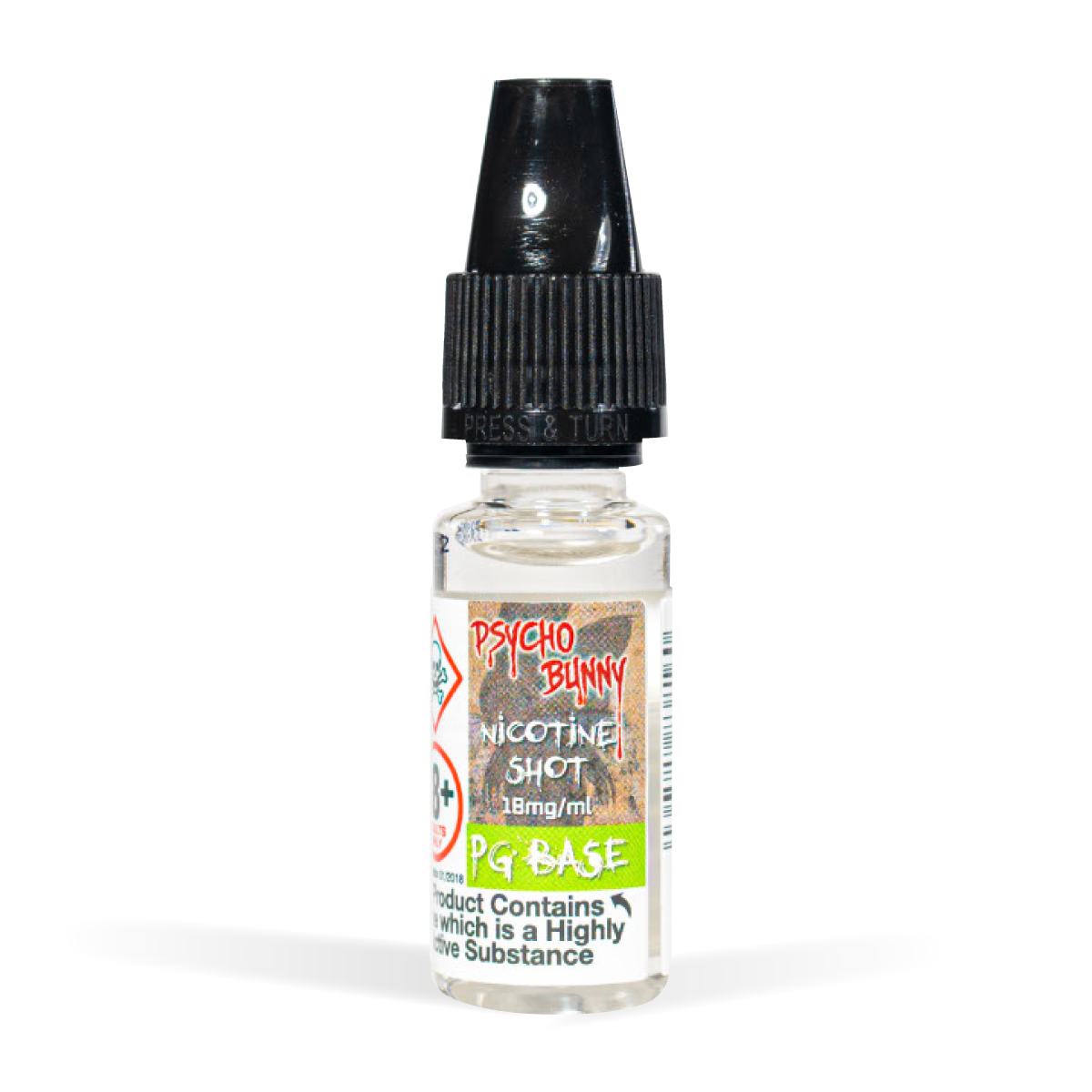 Psycho Bunny Nicotine Shot – PG Base 18mg