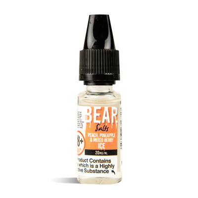 BEAR 10ml Nic Salts - 10mg / Peach Pineapple Mixed Berry Ice