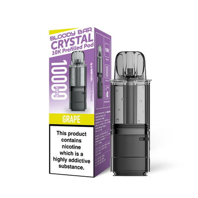 Bloody Bar Crystal 10K Pod Replacements - Grape Bloody Bar
