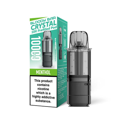 Bloody Bar Crystal 10K Pod Replacements - Menthol