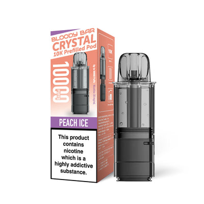 Bloody Bar Crystal 10K Pod Replacements - Peach Ice