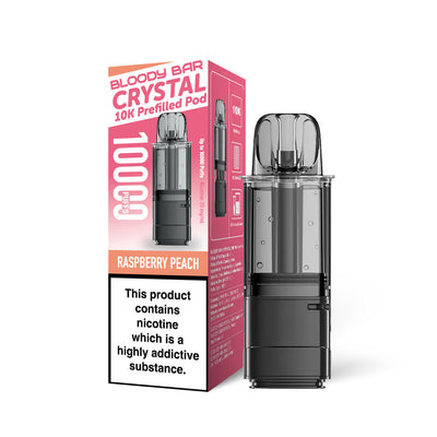Bloody Bar Crystal 10K Pod Replacements - Raspberry Peach