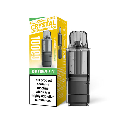 Bloody Bar Crystal 10K Pod Replacements - Sour Pineapple Ice