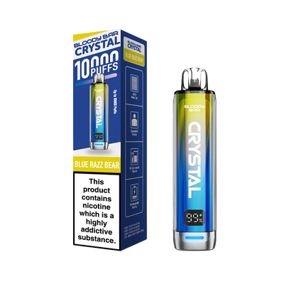 Bloody Bar Crystal 10K Vape Pod Kit - Blue Razz Bear
