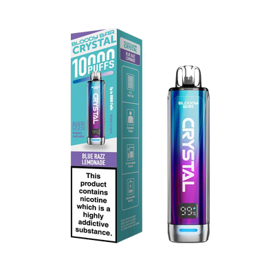 Bloody Bar Crystal 10K Vape Pod Kit - Blue Razz Lemonade