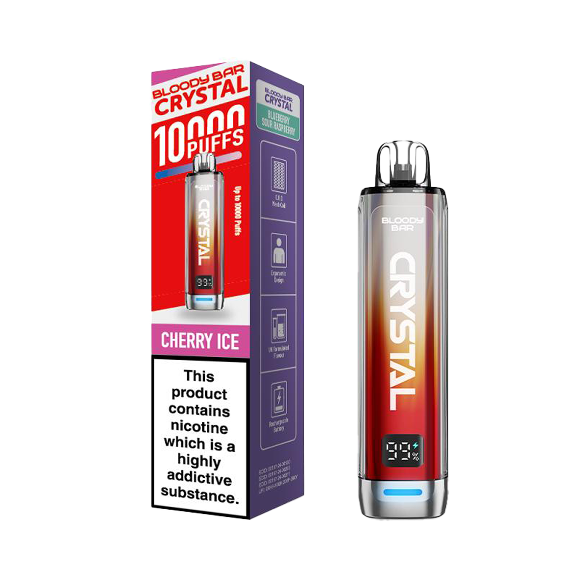 Bloody Bar Crystal 10K Vape Pod Kit