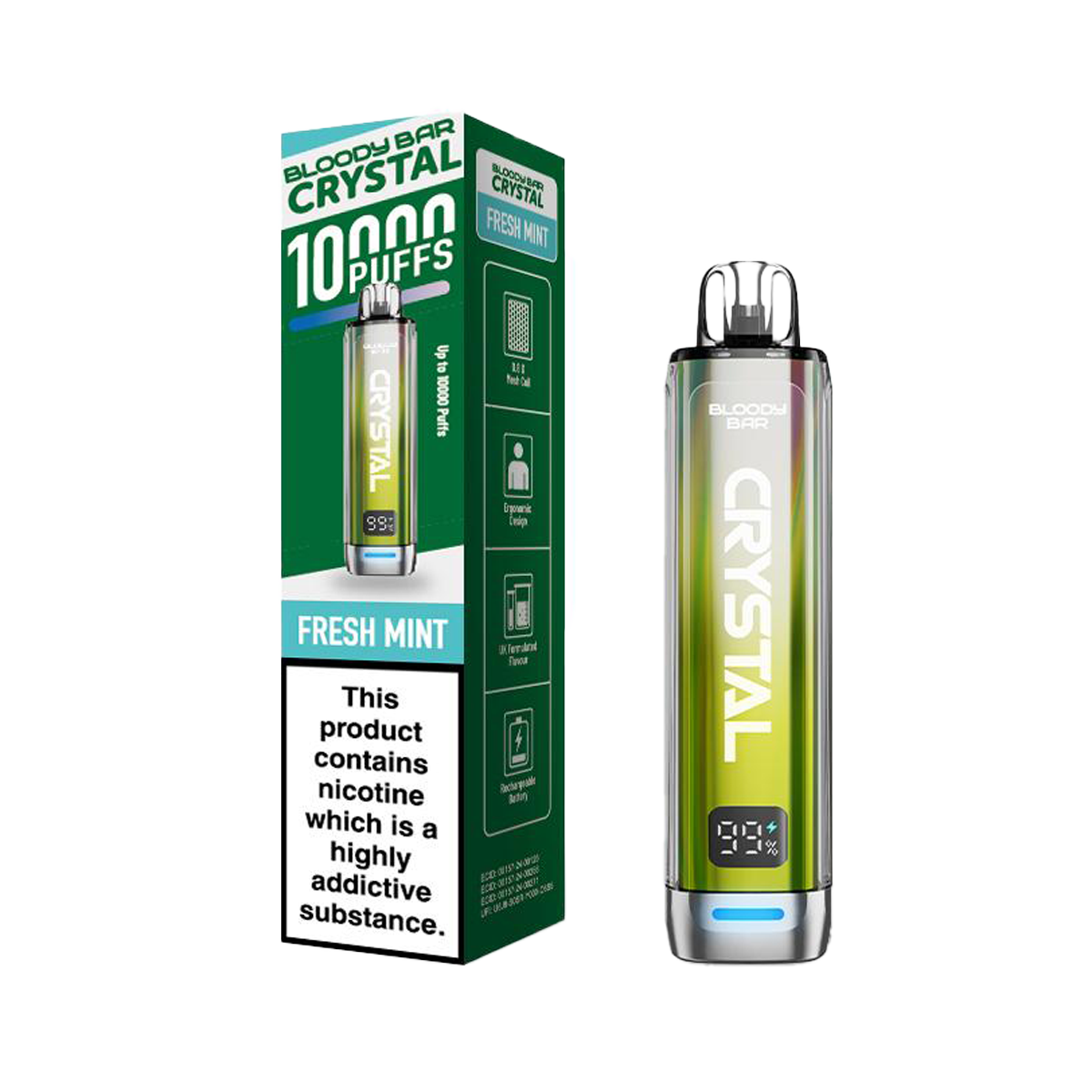 Bloody Bar Crystal 10K Vape Pod Kit