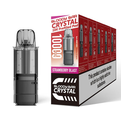 Bloody Bar Crystal 10K Pod Replacements - Strawberry Blast