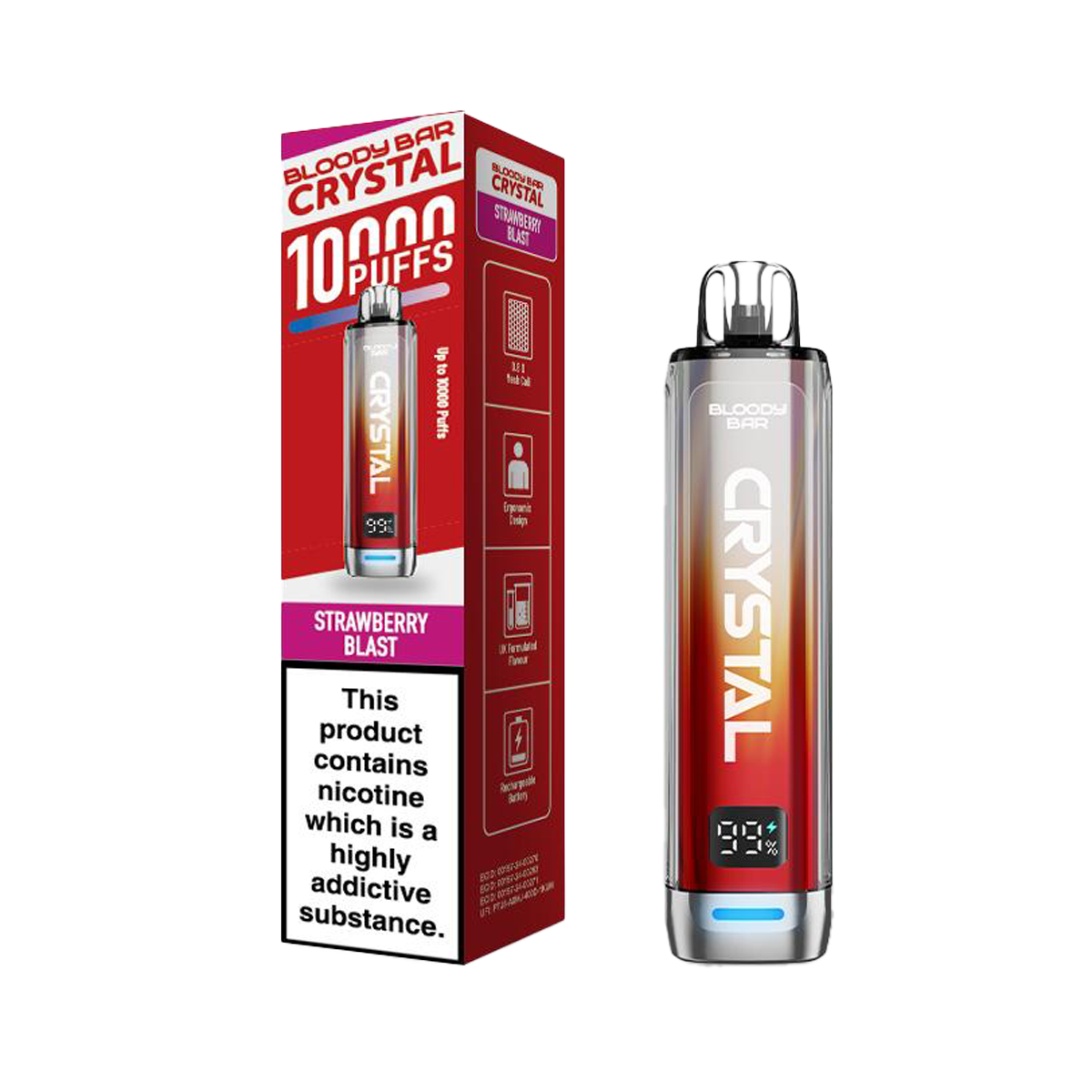 Bloody Bar Crystal 10K Vape Pod Kit