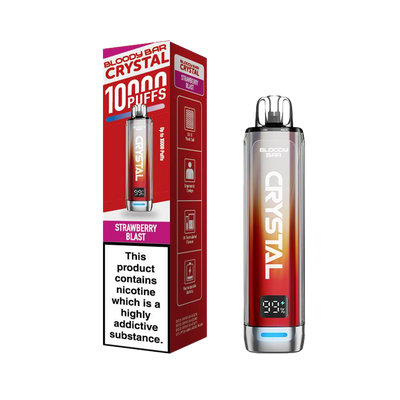 Bloody Bar Crystal 10K Vape Pod Kit - Strawberry Blast