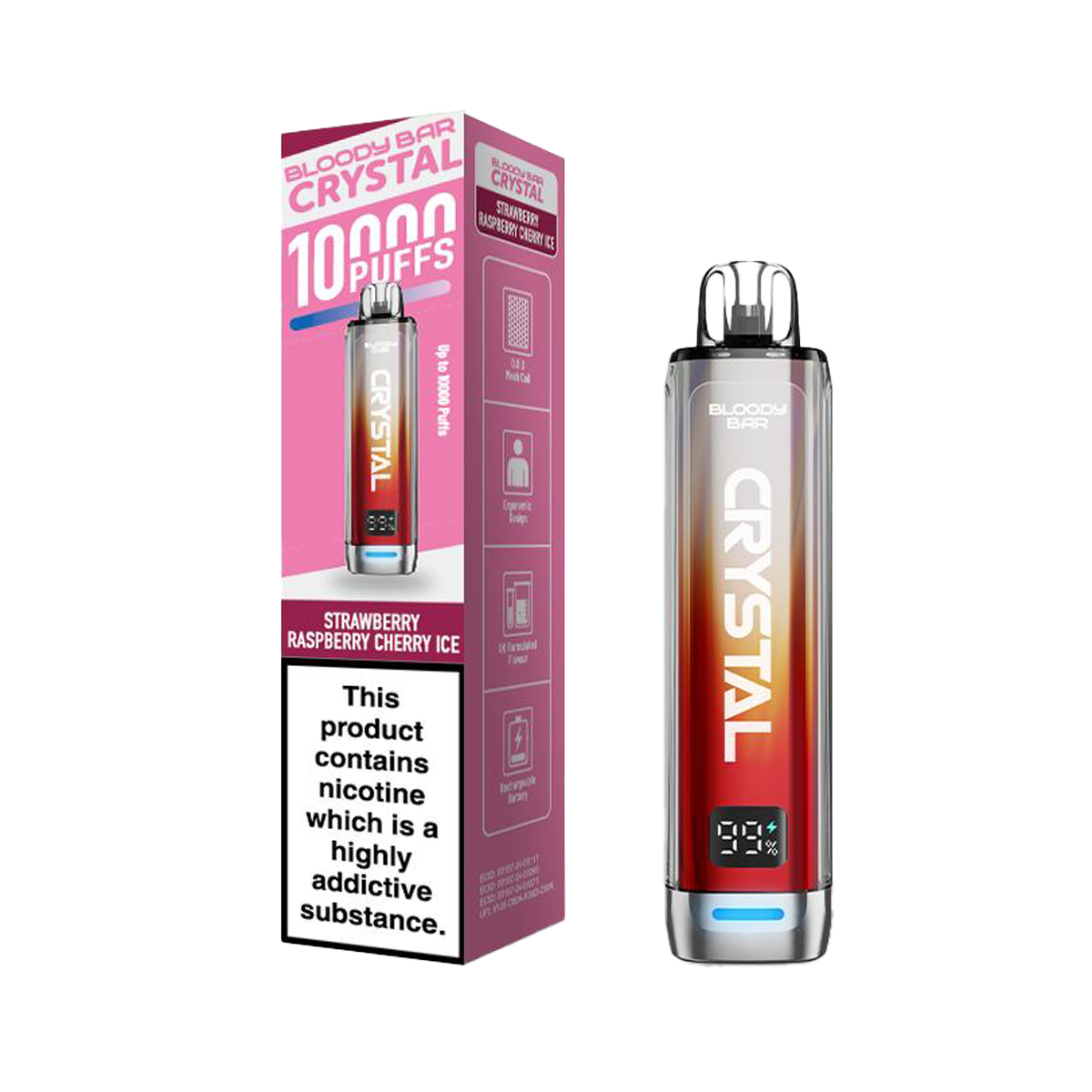 Bloody Bar Crystal 10K Vape Pod Kit