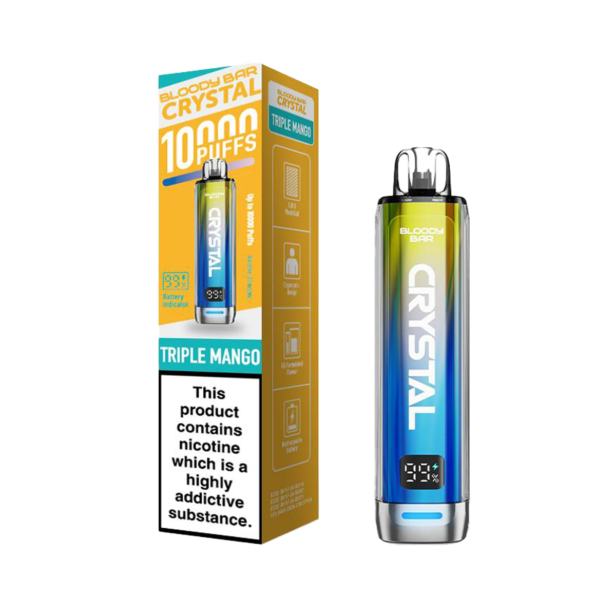 Bloody Bar Crystal 10K Vape Pod Kit