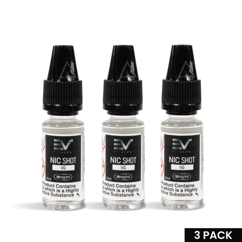 EV 18mg Nic Shot Multipack (Pack of 3)