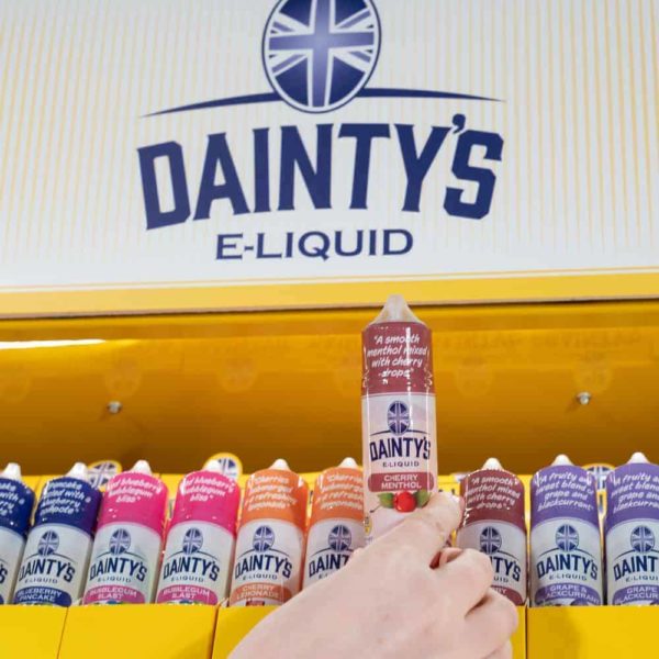 Dainty's e-liquid and vape juice stand, eco-vape.