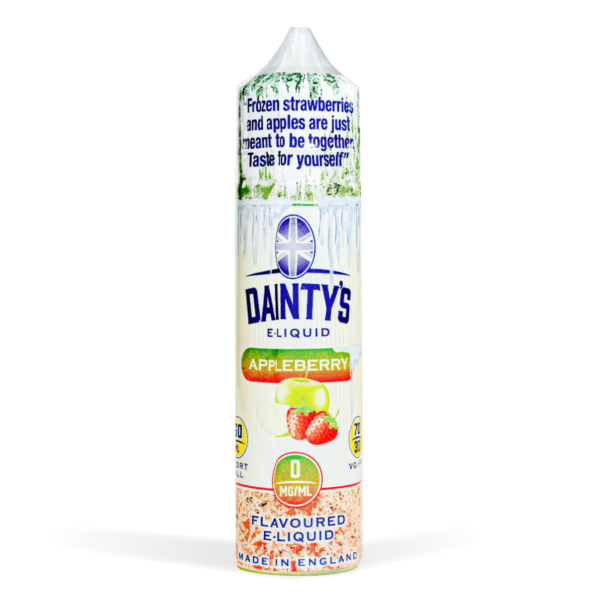 Appleberry Dainty's 50ml E-Liquid Shortfill with Zero Nicotine