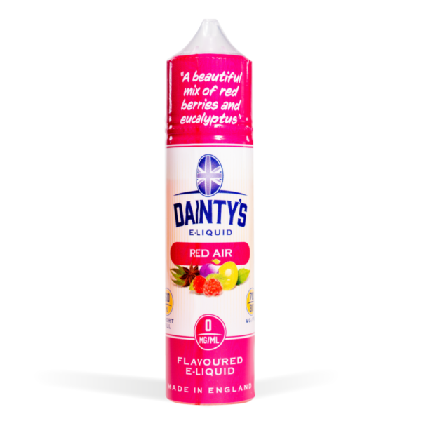 Red Air Dainty's 50ml E-Liquid Shortfill with Zero Nicotine