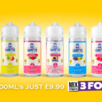 dainty's 100ml e-liquid new flavours yellow web banner