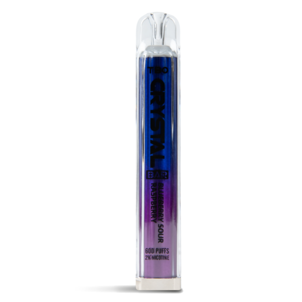 TBO Crystal Bar Blueberry Sour Raspberry Disposable Vape with 600 puffs