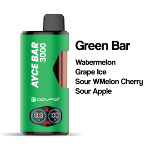 Dovpo Ayce Bar 3000 Vape 4-in-1 Green Bar Flavour Guide