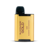 TBO Bloody Bar Gold G600 Disposable Vape out of the box in Blueberry Sour Raspberry Flavour