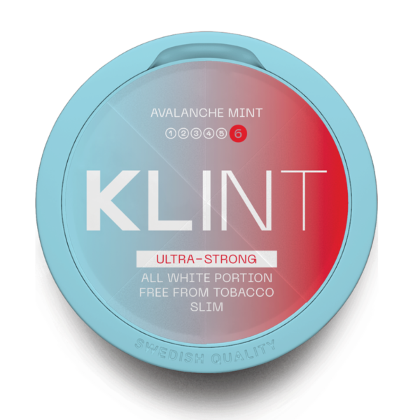 KLINT Tobacco-Free Nicotine Pouches in Avalanche Mint Flavour