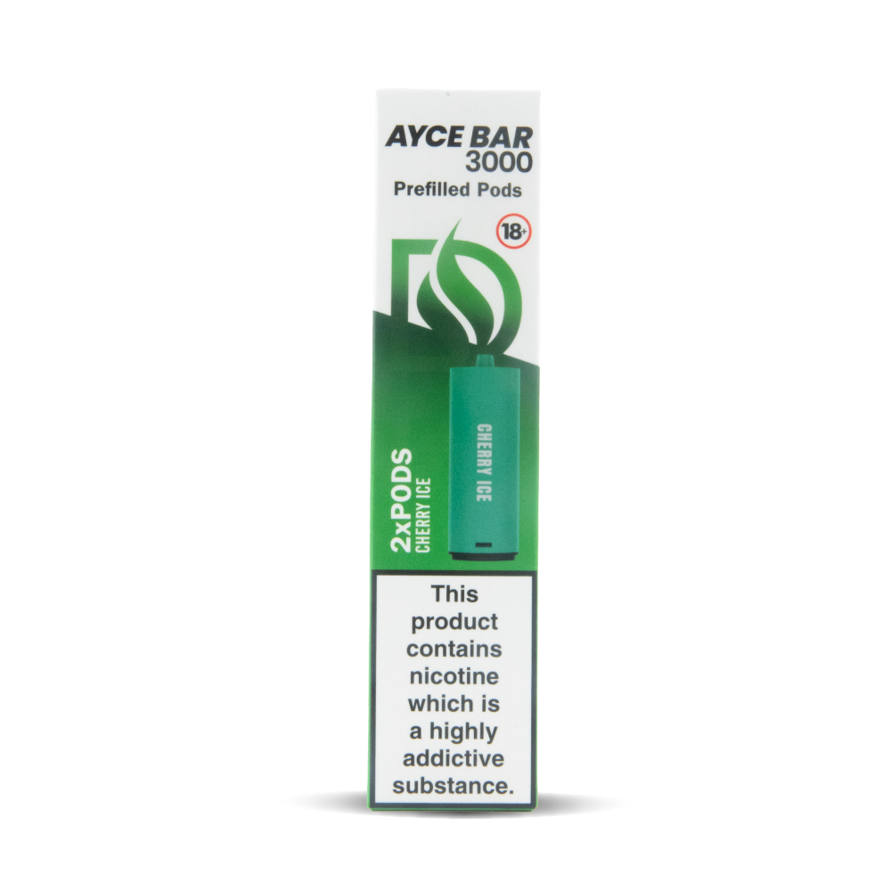 Cherry Ice flavour Dovpo Ayce Bar Pod Replacements Twin Pack