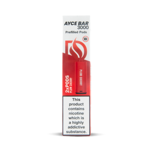 Plum Cherry flavour Dovpo Ayce Bar Pod Replacements Twin Pack