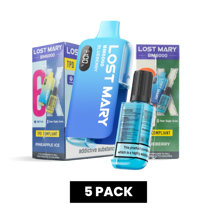 lost Mary bm6000 vape pod kit 5 pack