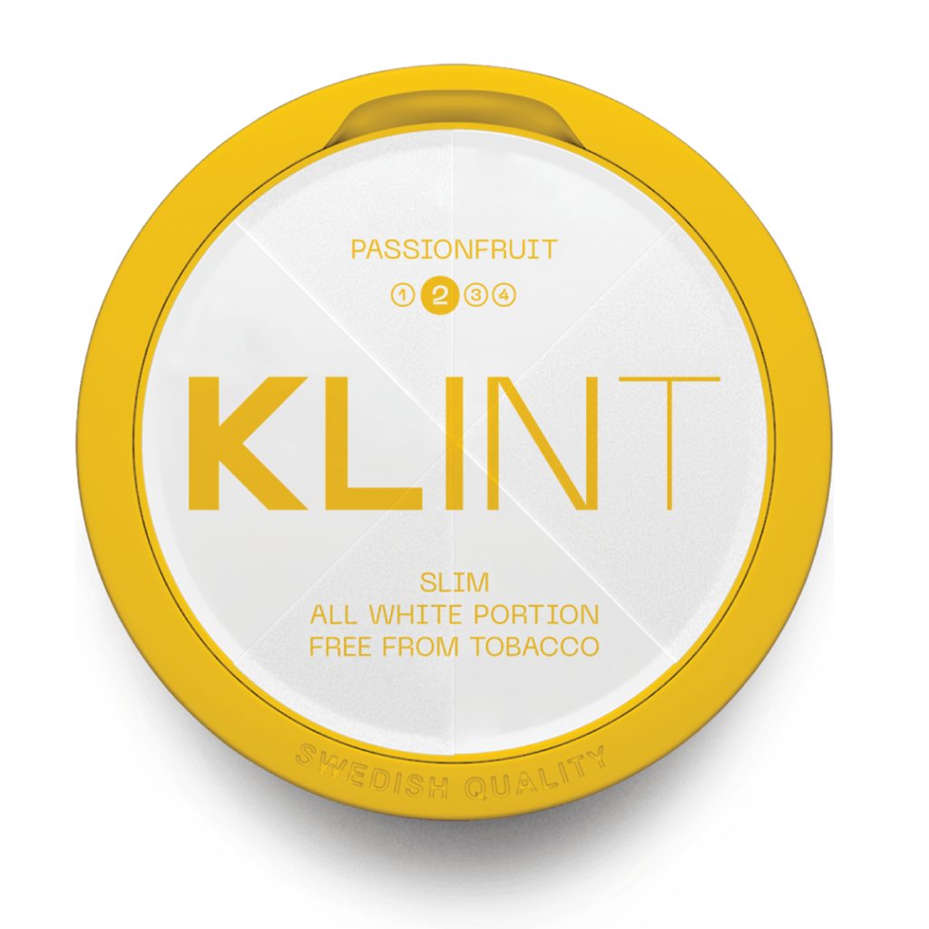 KLINT Tobacco-Free Nicotine Pouches in Passionfruit Flavour
