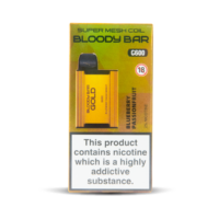 Blueberry Passionfruit TBO Bloody Bar Gold G600 Disposable Vape with 600 Puffs