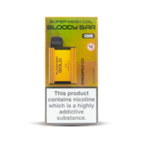 Pineapple Ice TBO Bloody Bar Gold G600 Disposable Vape with 600 Puffs