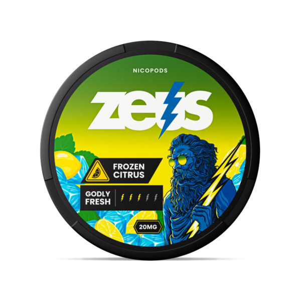 Frozen Citrus Strong 20mg Zeus Nicotine Pouch - Tobacco Free & Flavoured