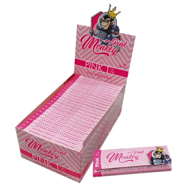 Monkey King Pink Medium 1 1/4 Rolling Papers for Smoking Small Skins