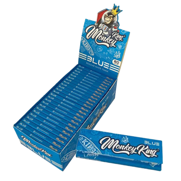 Monkey King Regular 70 Smoking Papers for Rolling White Blue