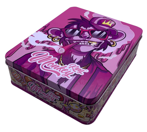 Monkey King Large Metal Storage Box Pink