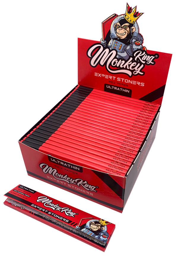 Expert Stoners King Size Slim Red Rolling Papers Extreme Thin 12.5 gsm