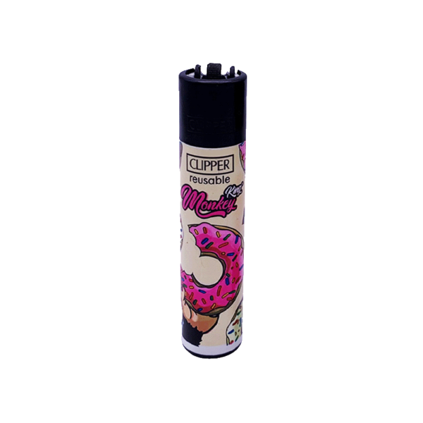 Monkey King Munchies Clipper Lighter Beige