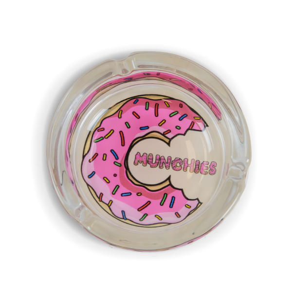 Monkey King Unbreakable Glass Ashtray Munchies Donut Edition