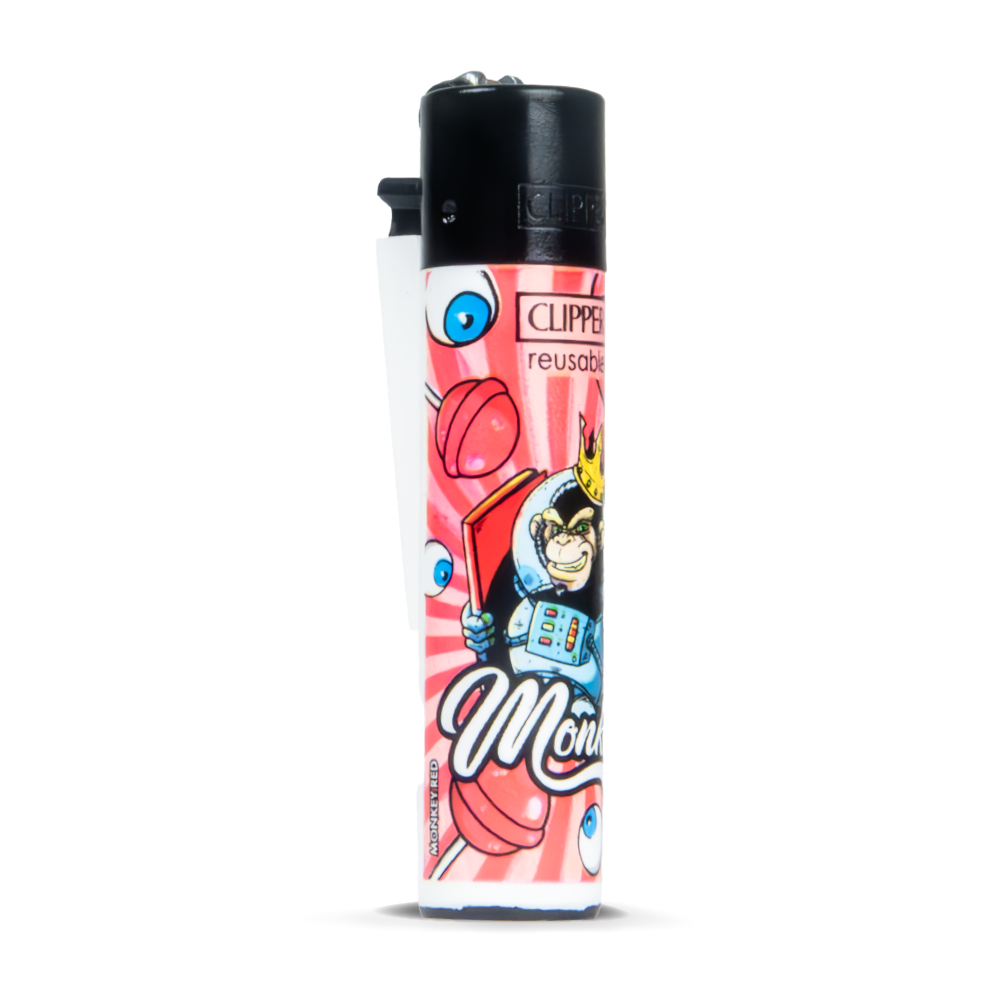 Monkey King White Lollipop Clipper Lighter