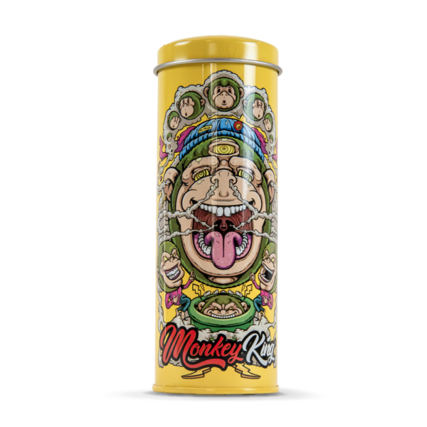 Monkey King Round Tin Smoking Packs - Image 2